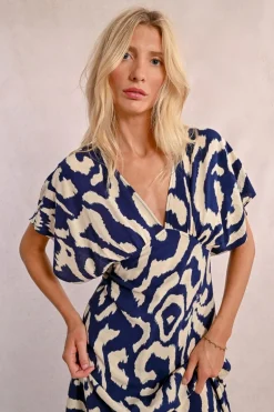 Robe longue imprimée