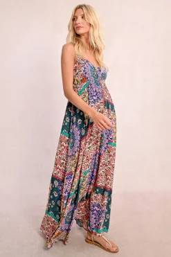 Robe longue imprimée
