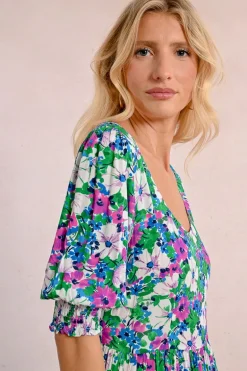 Robe longue imprimée
