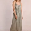 Robe longue irisée