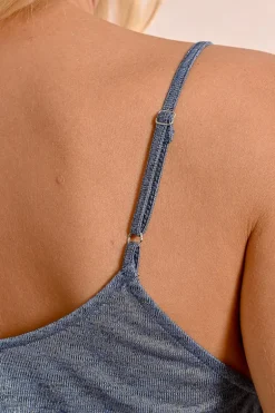 Robe longue irisée