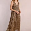 Robe longue léopard