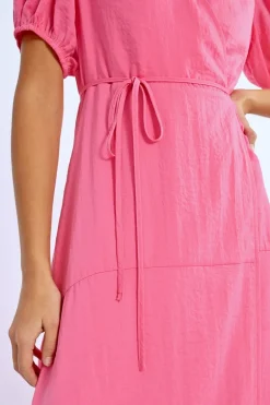 Robe longue, manches ballons