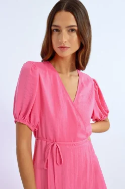 Robe longue, manches ballons