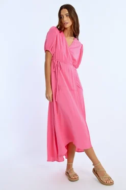 Robe longue, manches ballons