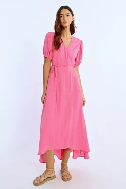 Robe longue, manches ballons