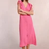 Robe mi-longue fluide