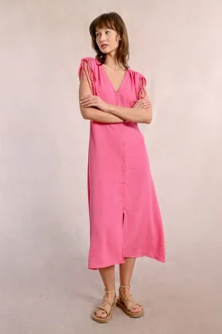 Robe mi-longue fluide