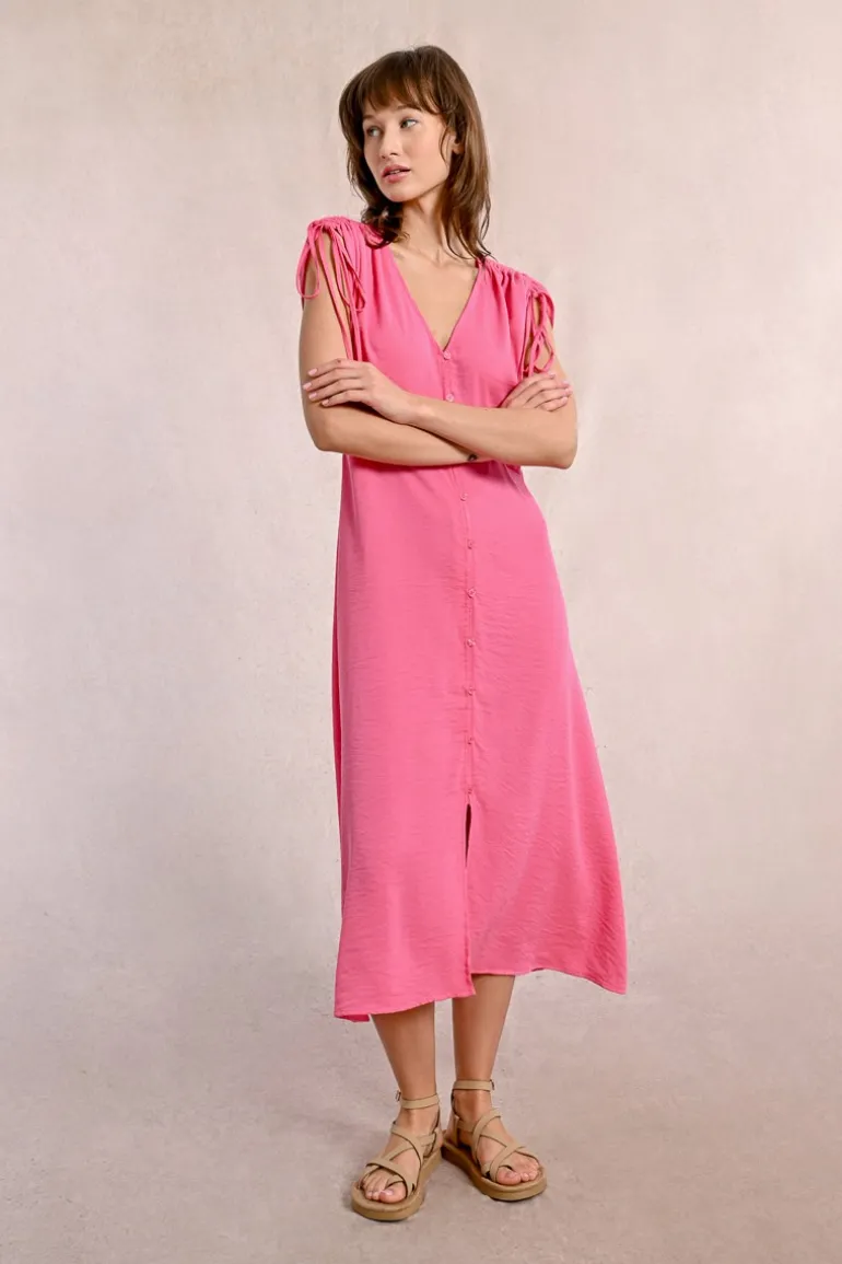 Robe mi-longue fluide