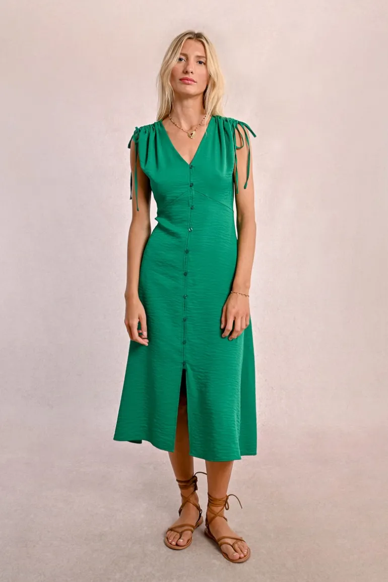 Robe mi-longue fluide