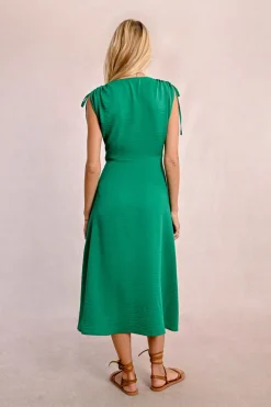 Robe mi-longue fluide