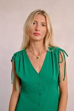 Robe mi-longue fluide
