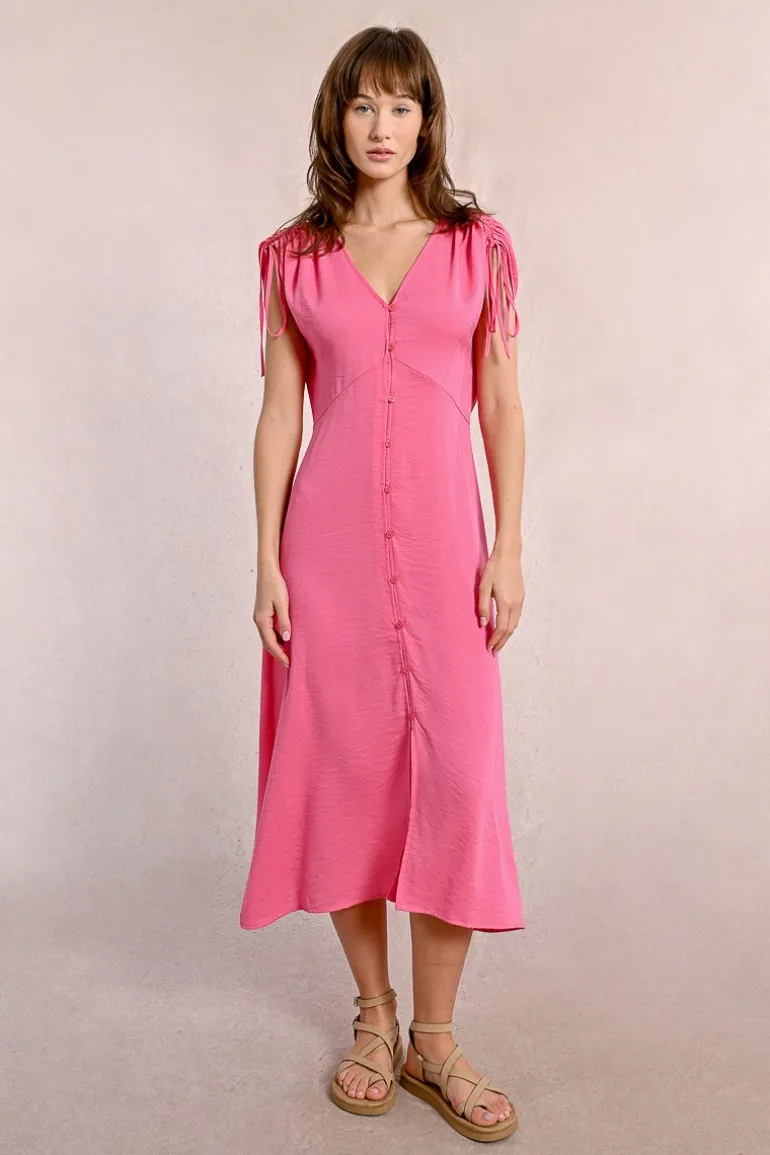Robe mi-longue fluide