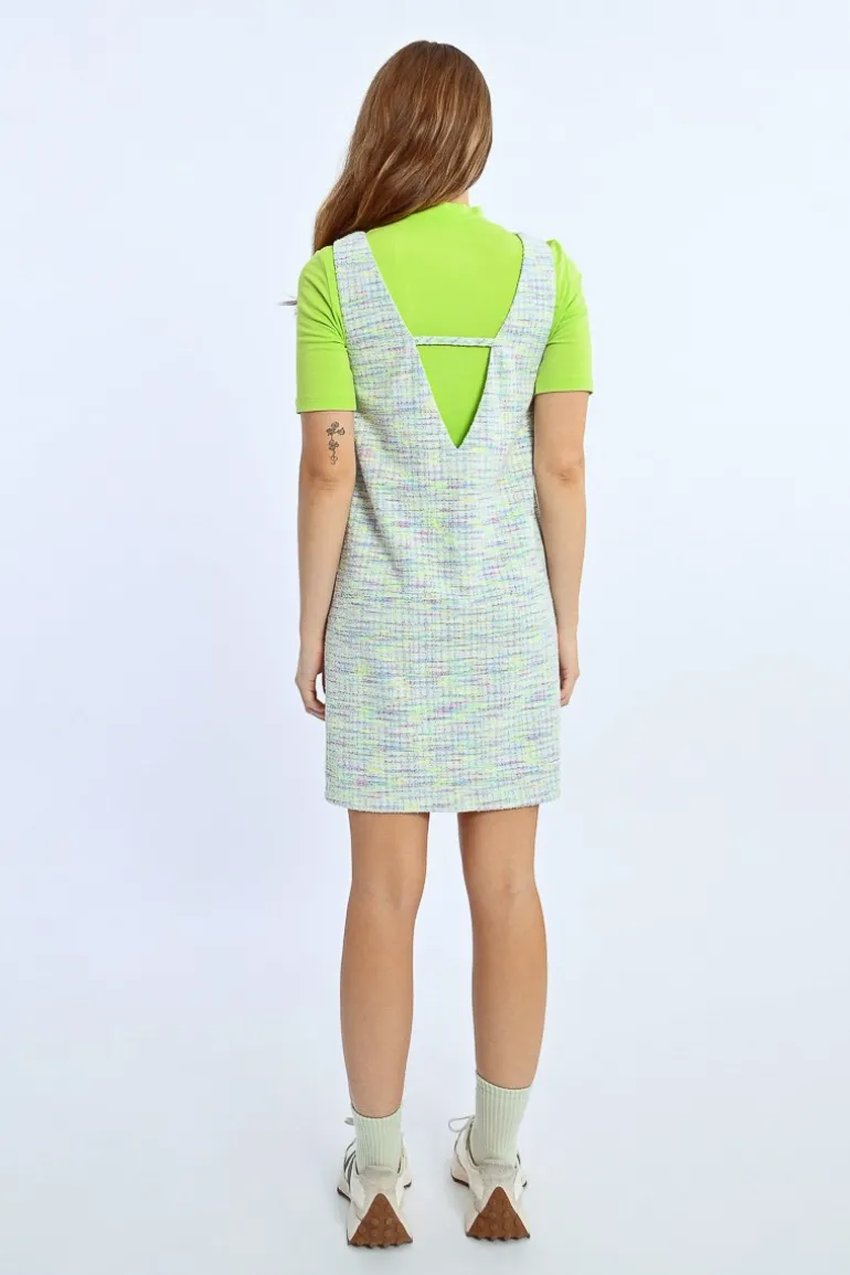 Robe trapèze en tweed