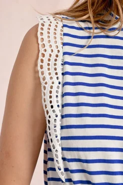 Robe t-shirt marinière