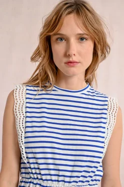 Robe t-shirt marinière