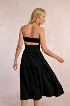 Robe type bustier à smock