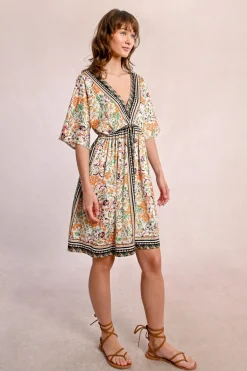Robe évasée à imprimé