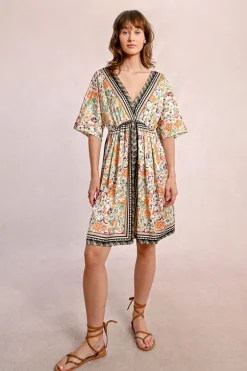 Robe évasée à imprimé