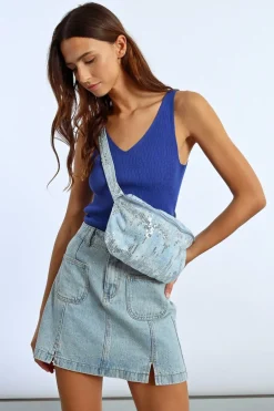 Sac banane sequins