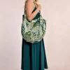 Sac cabas souple, imprimé végétal