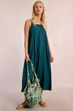 Sac cabas souple, imprimé végétal