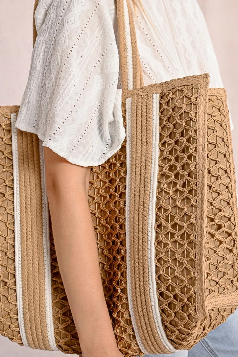 Sac panier tressé