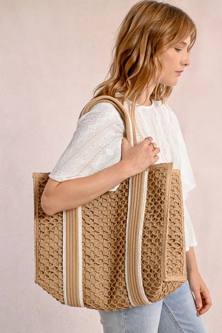 Sac panier tressé