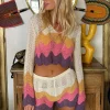 Short de plage en crochet