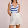 Short en broderies anglaises