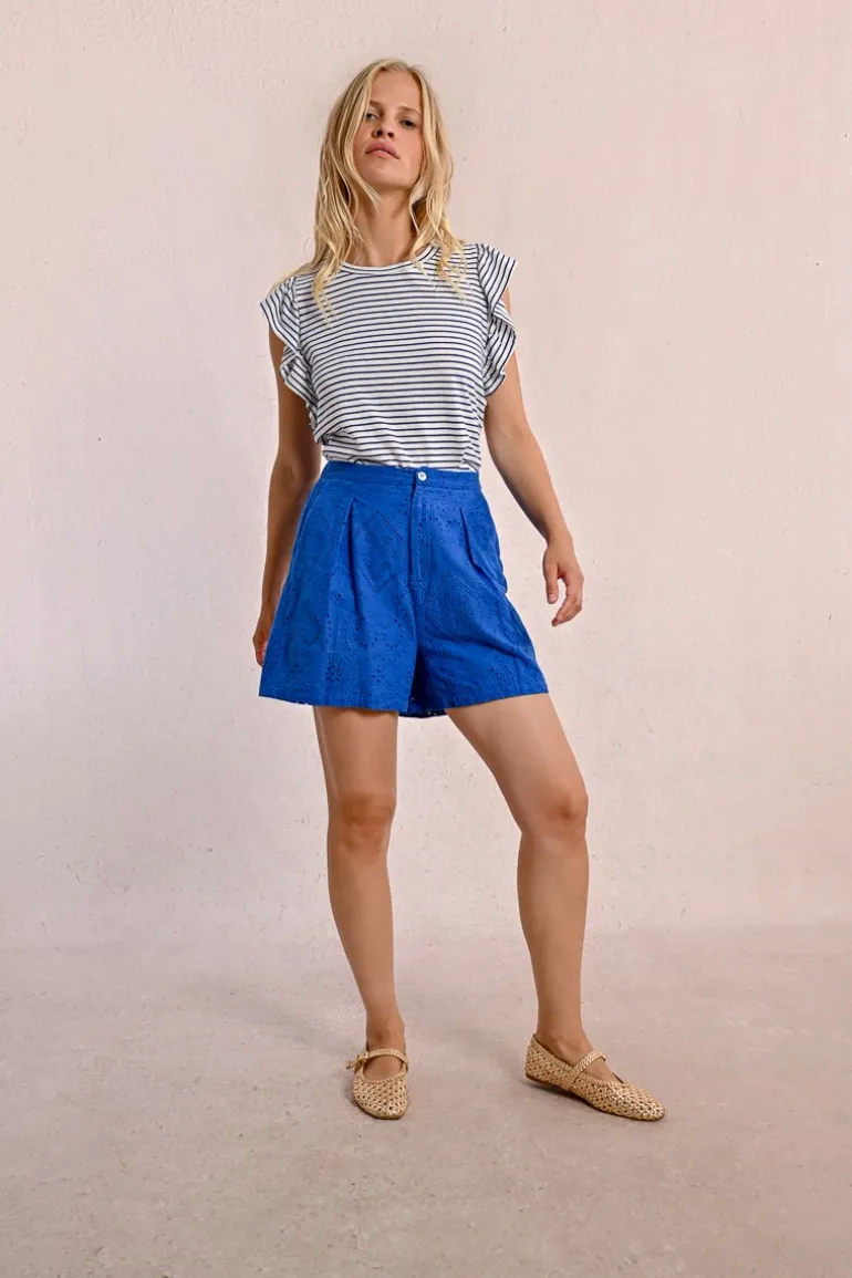 Short en broderies anglaises