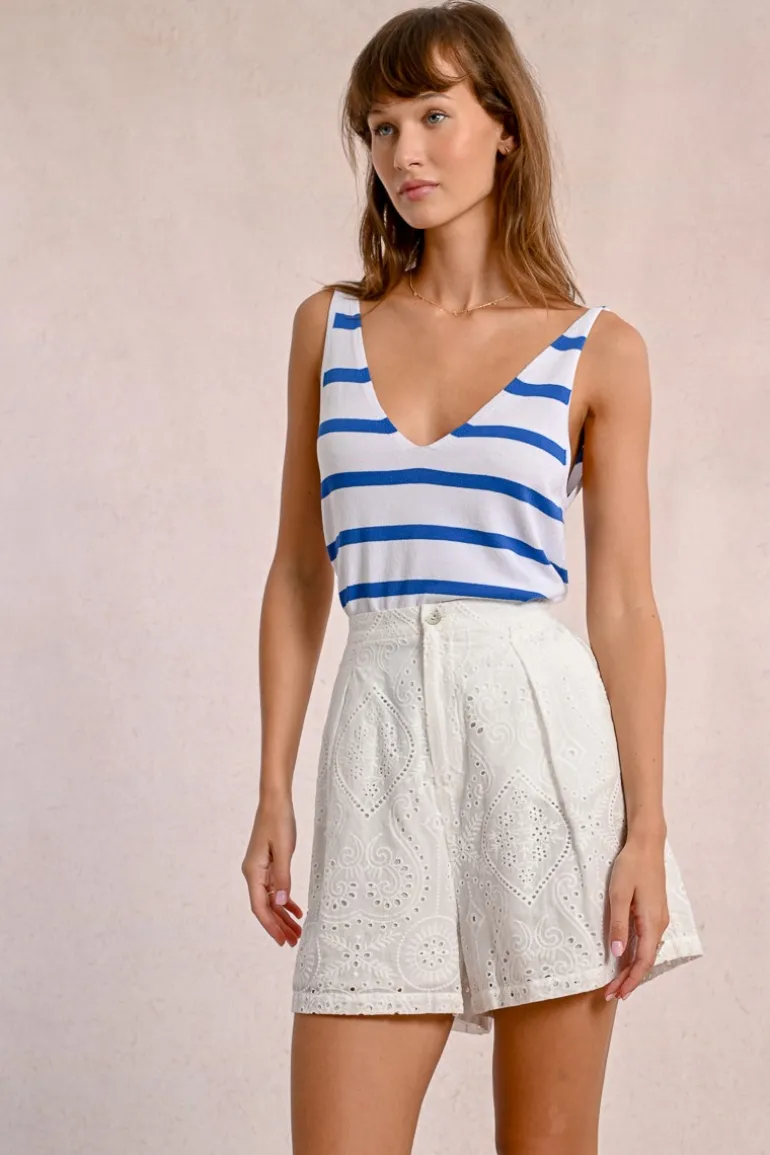 Short en broderies anglaises