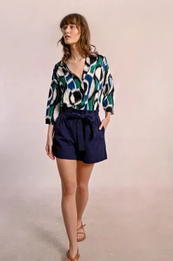 Short fluide ceinturé