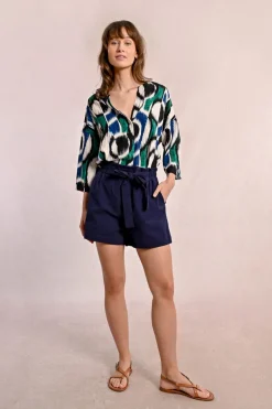Short fluide ceinturé