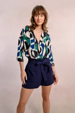 Short fluide ceinturé