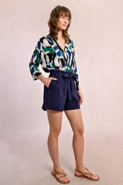 Short fluide ceinturé