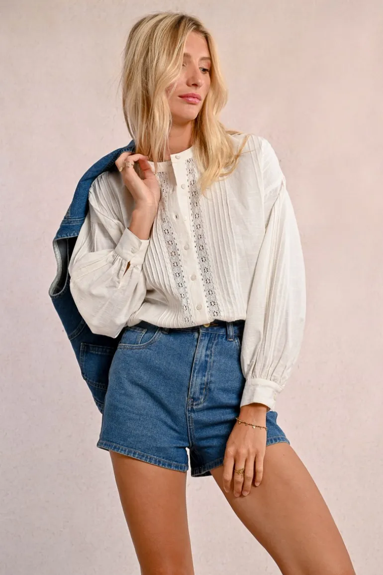Short large en jean