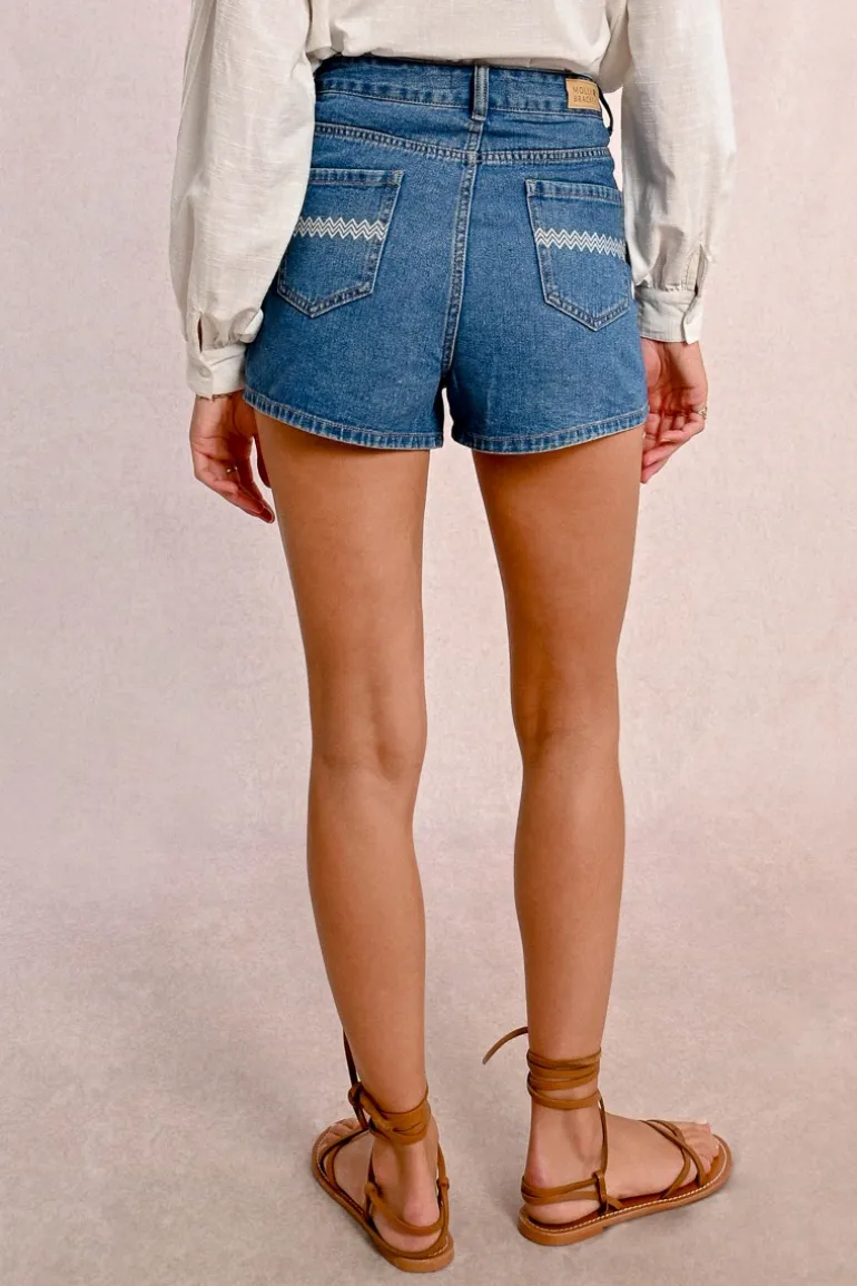 Short large en jean