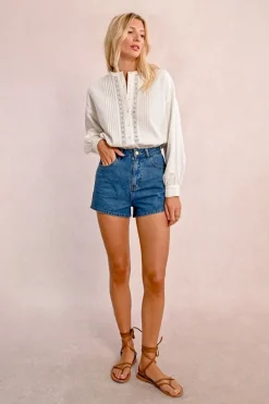 Short large en jean