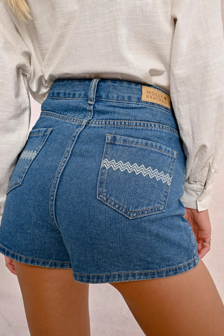 Short large en jean