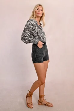 Short large en jean