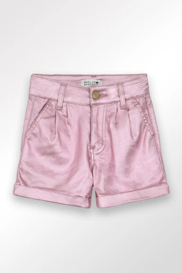 Short métallisé