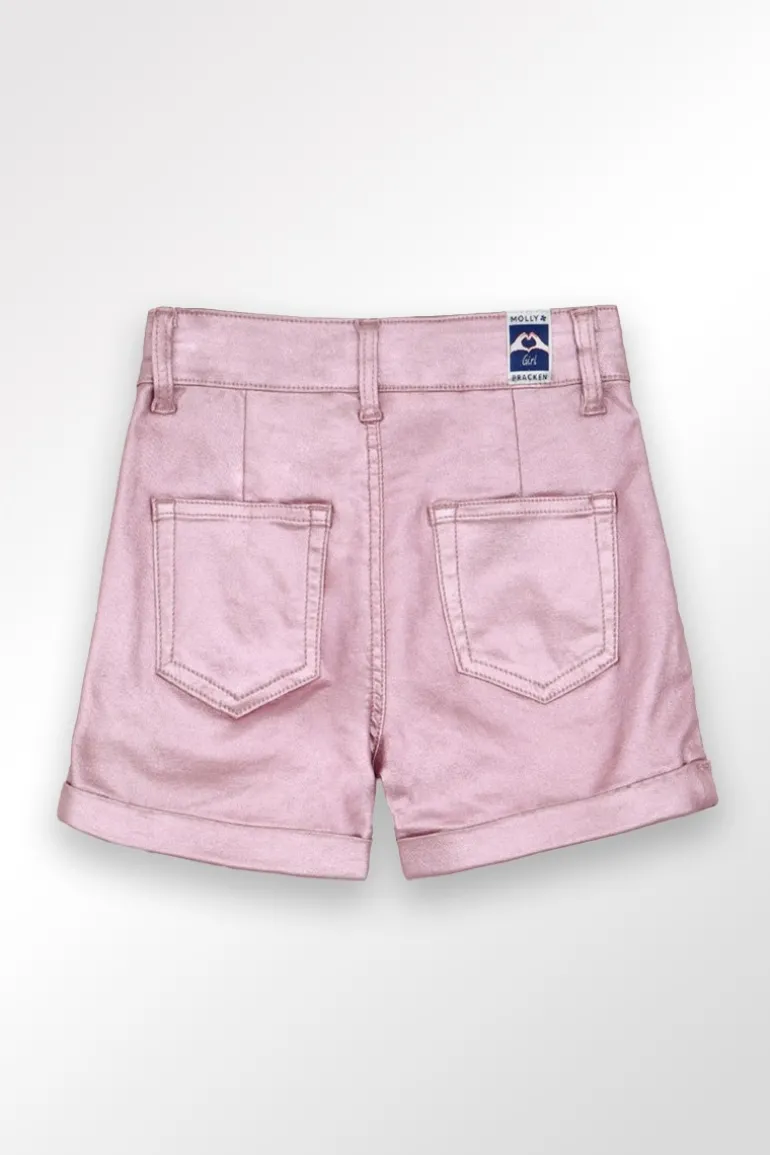 Short métallisé