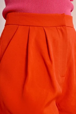 Short taille haute à pinces