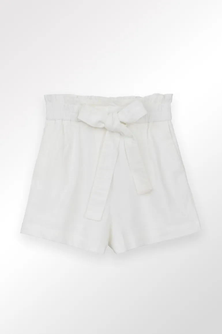 Short taille haute, nouable à la taille