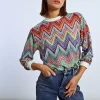 Sweat en maille multico
