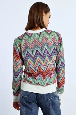 Sweat en maille multico