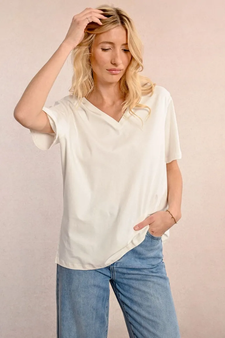 Tee-shirt col V