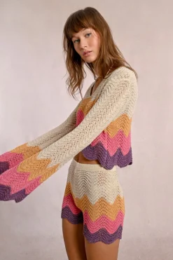 Top crop en crochet
