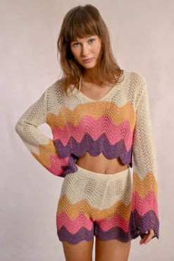 Top crop en crochet